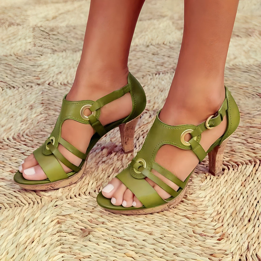 Isabelle - Sandales Élégantes À Talons Et Confort Optimal