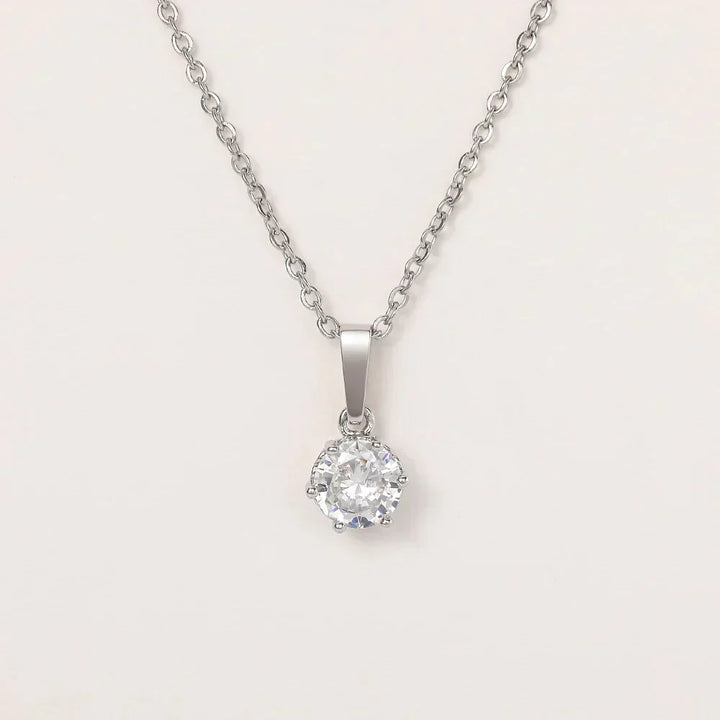 Odile - Collier Pendentif Classique en Zirconium