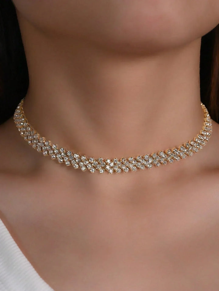 Clémence - Collier Élégant en Strass