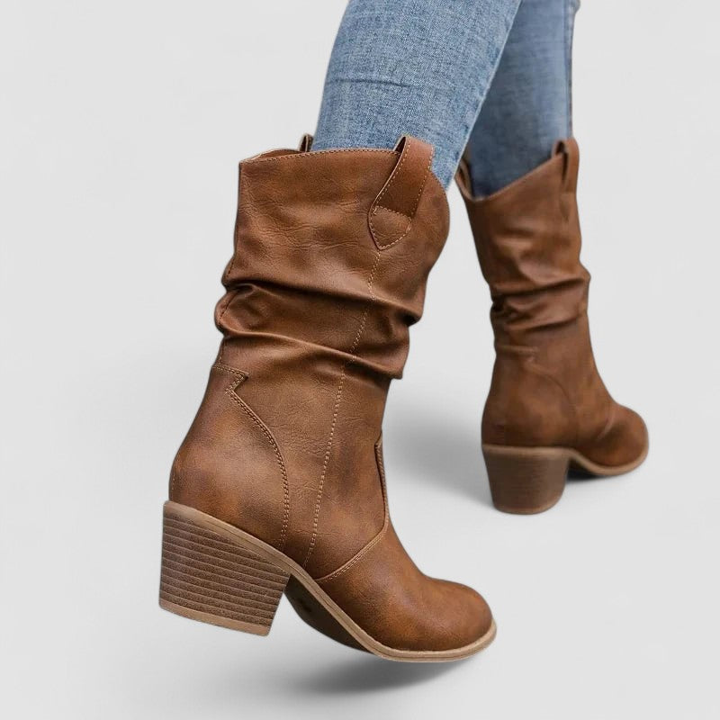 Vivian - Bottes en Cuir Orthopédique