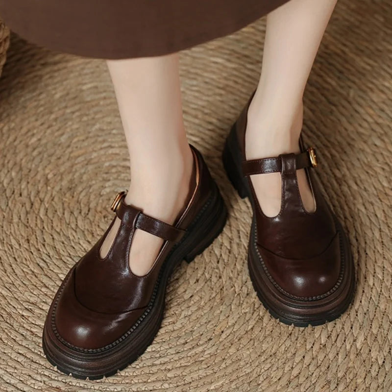 Blythe - Chaussures Mary Jane T-Bar femme à bout rond