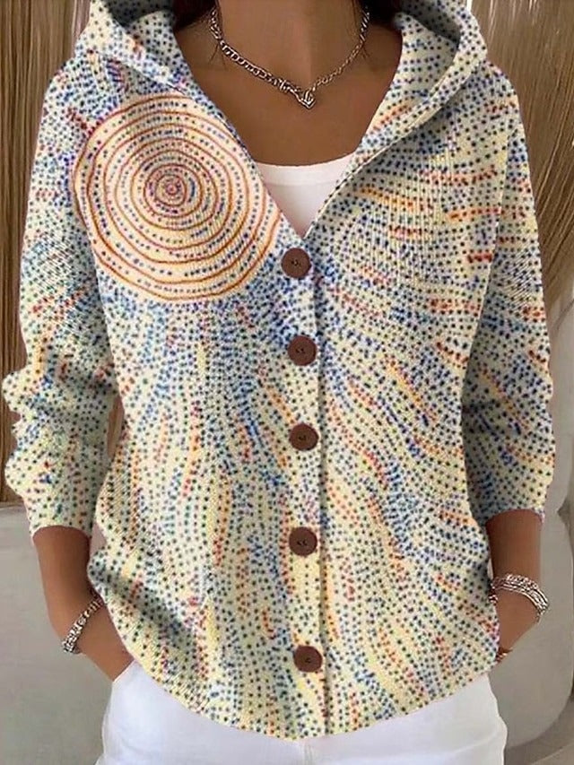 Colomba — Cardigan Imprimé à Capuche