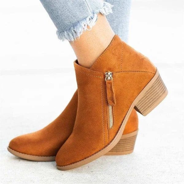 Mona | Bottines avec Fermeture Éclair