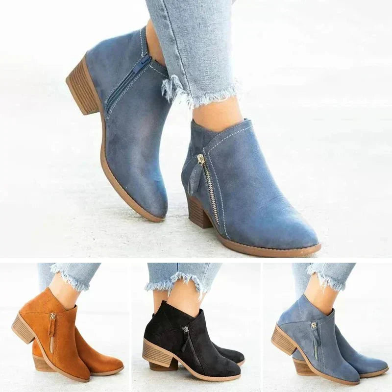 Mona | Bottines avec Fermeture Éclair