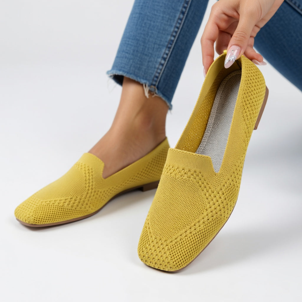 Luméline - Mocassins respirants maille élégante confortable