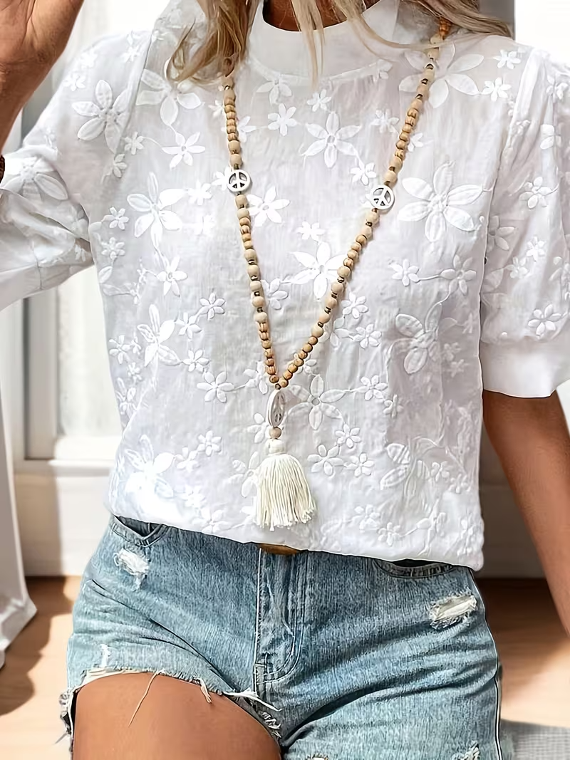 Louison | Blouse Élégante à Motifs Floraux