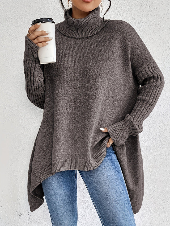 Léïna™ – Le Pull Col Montant Doux &amp; Décontracté