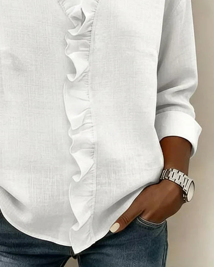 Séverine | Blouse Élégante Volants Claire