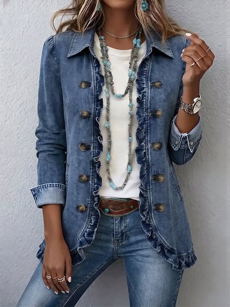 Camille | Veste à volants