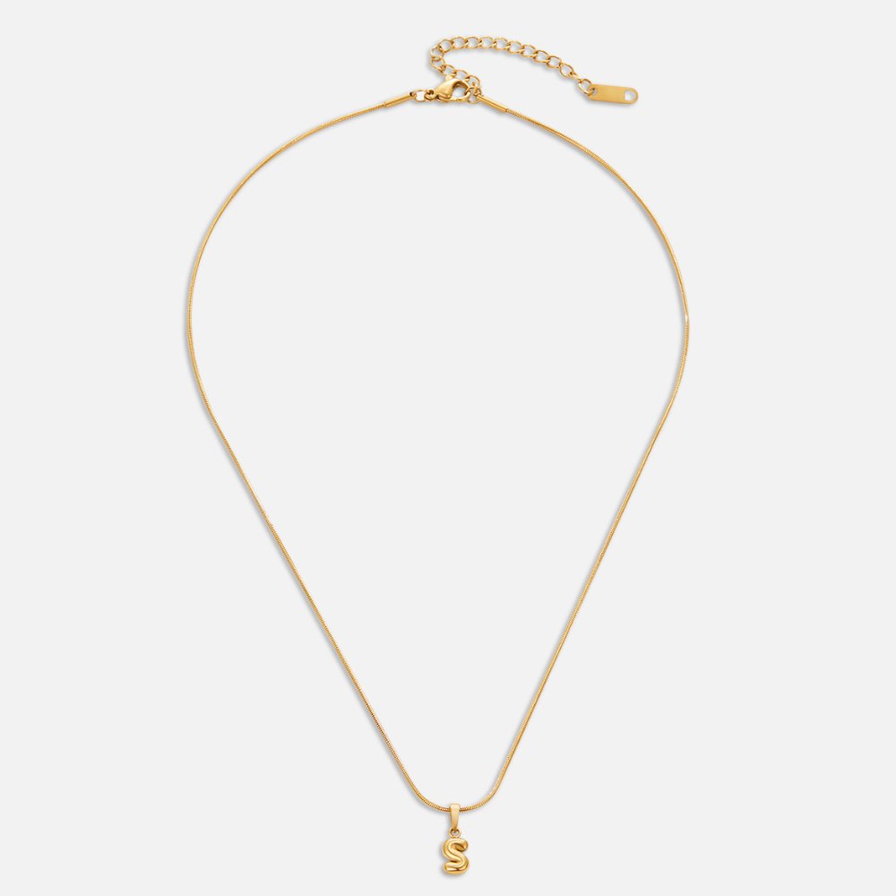 Louison - Collier Lettre Bubble Chic