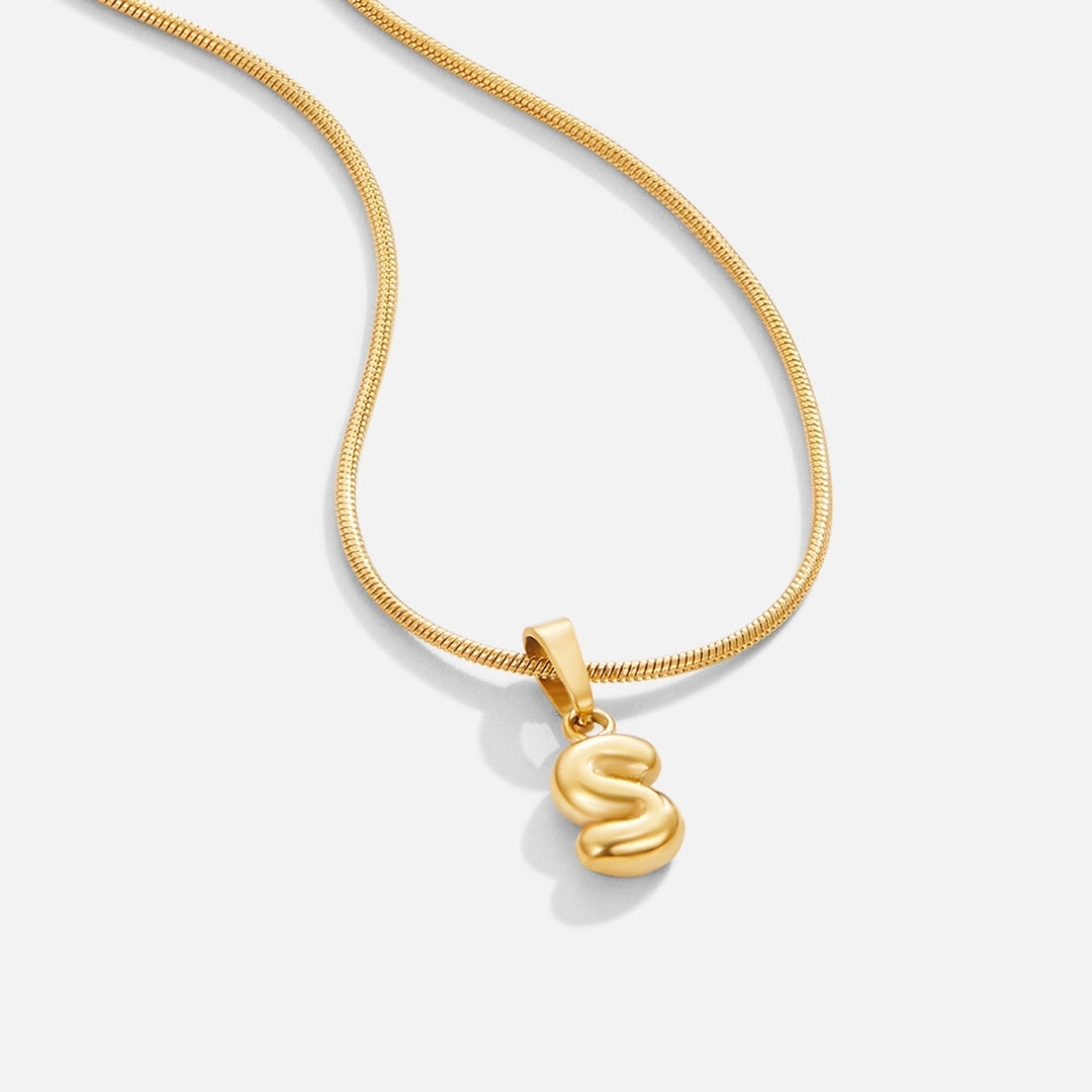 Louison - Collier Lettre Bubble Chic