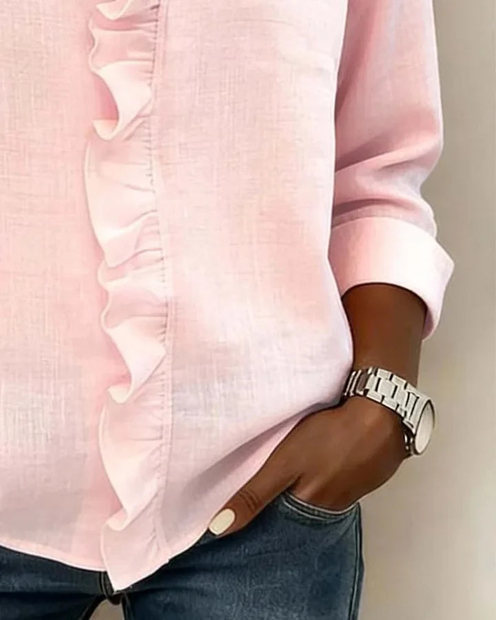 Séverine | Blouse Élégante Volants Claire