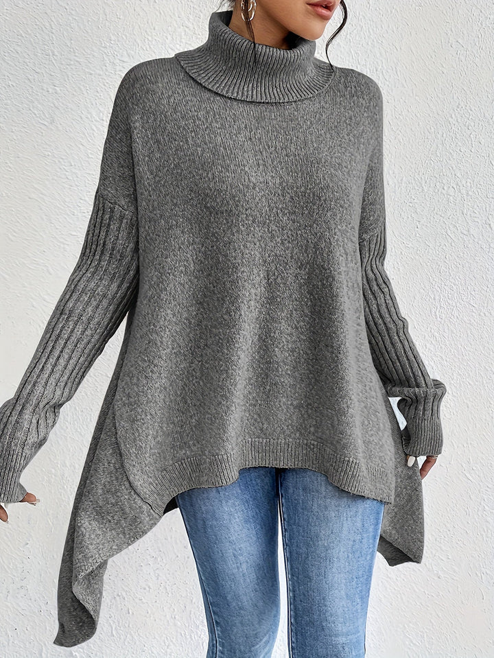Léïna™ – Le Pull Col Montant Doux &amp; Décontracté