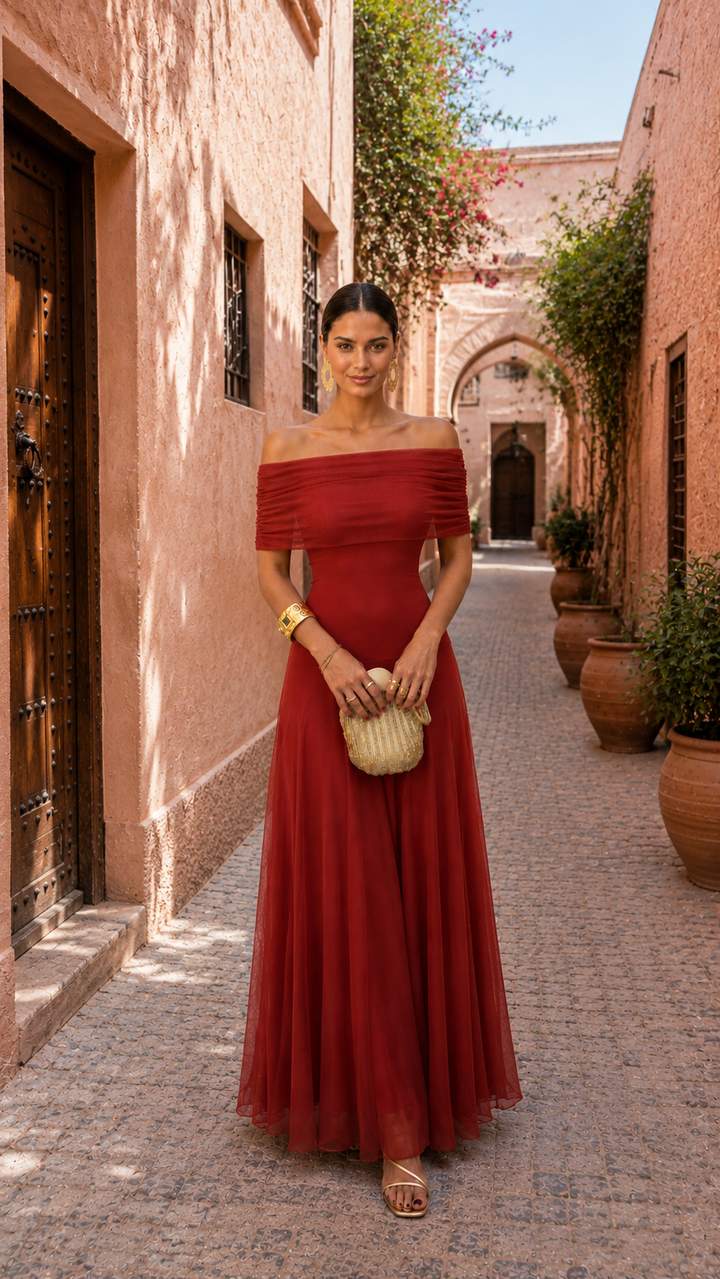 Robe Yasmina Terracotta
