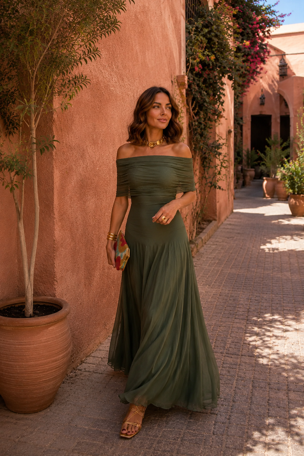 Robe Yasmina Vert