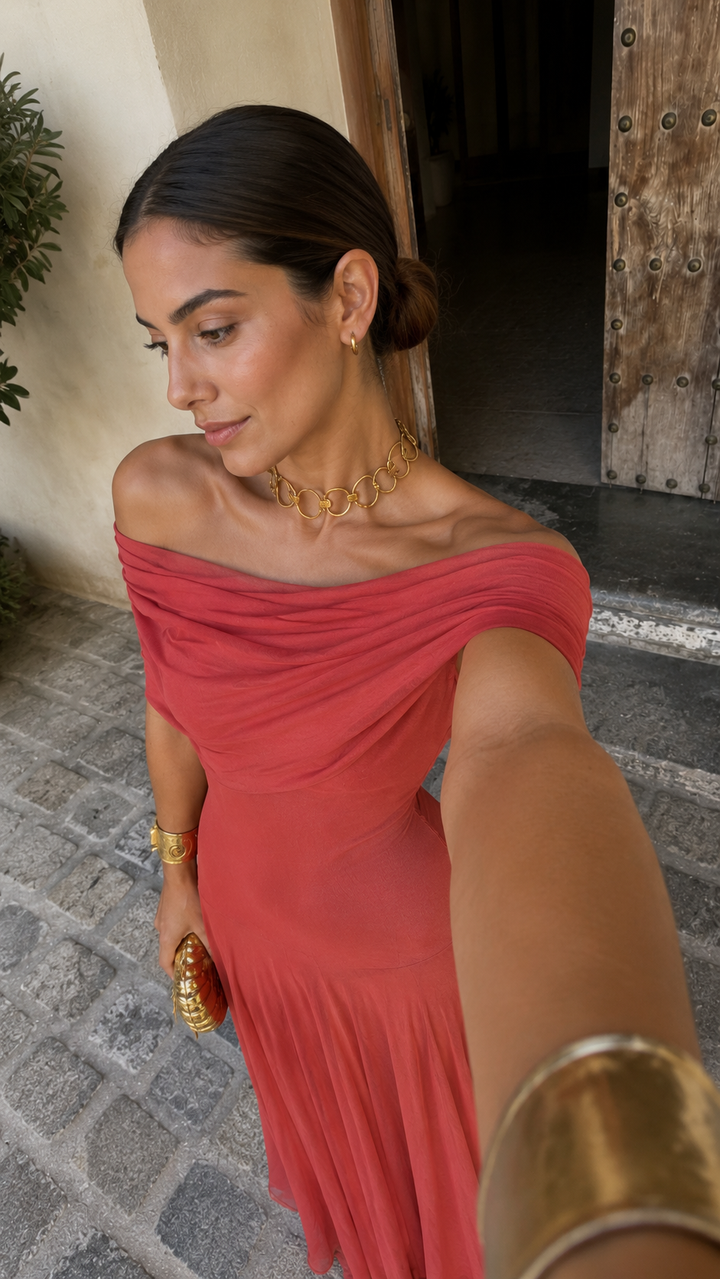 Robe Yasmina Terracotta Clair