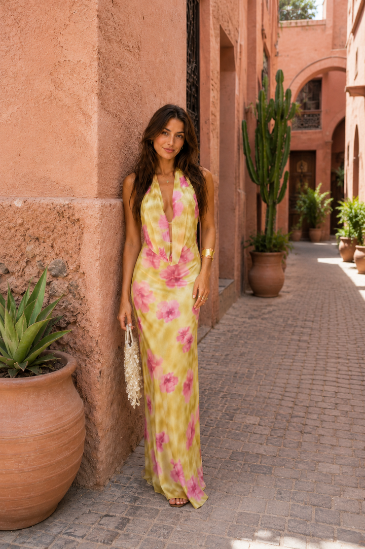 Robe Capucine Hawaïenne