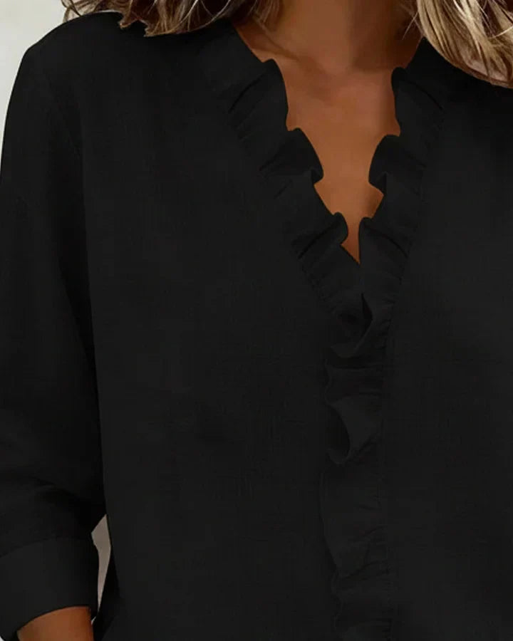 Séverine | Blouse Élégante Volants Claire