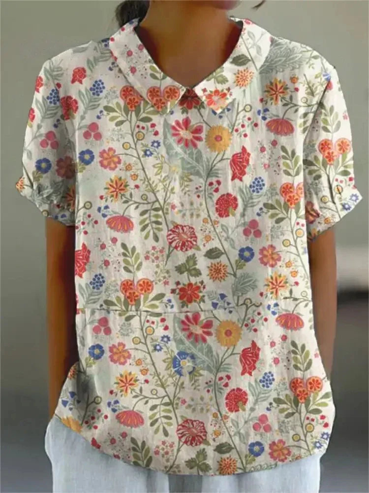 Mathilde | Blouse Fleurie Élégante
