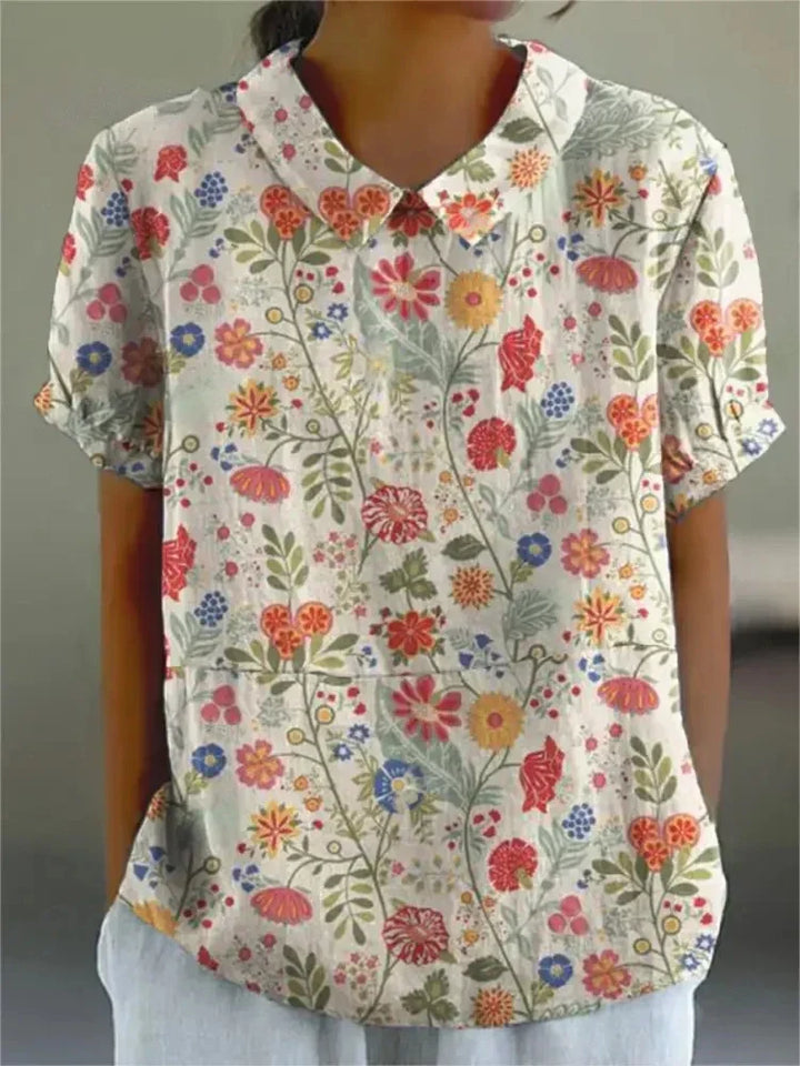Mathilde | Blouse Fleurie Élégante