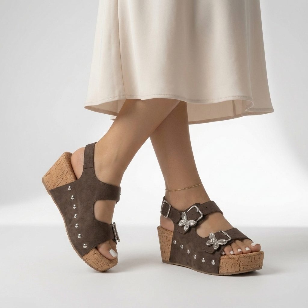 Giovanna™ — Mules compensées élégance confort quotidien