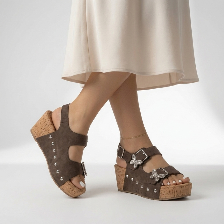 Giovanna™ — Mules compensées élégance confort quotidien