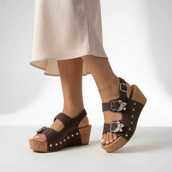 Giovanna™ — Mules compensées élégance confort quotidien