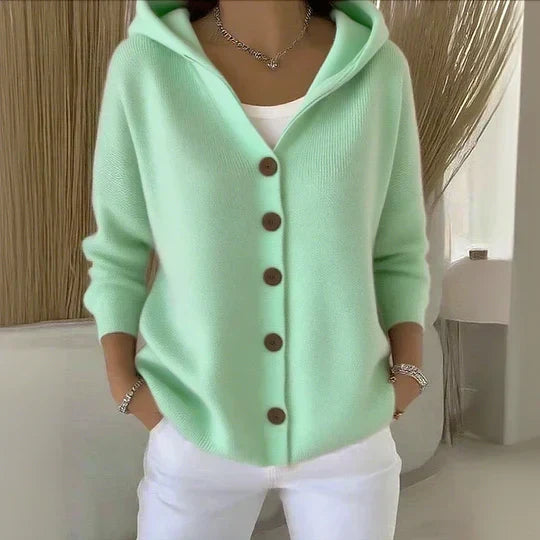 Rosetta — Cardigan à Capuche Cocooning