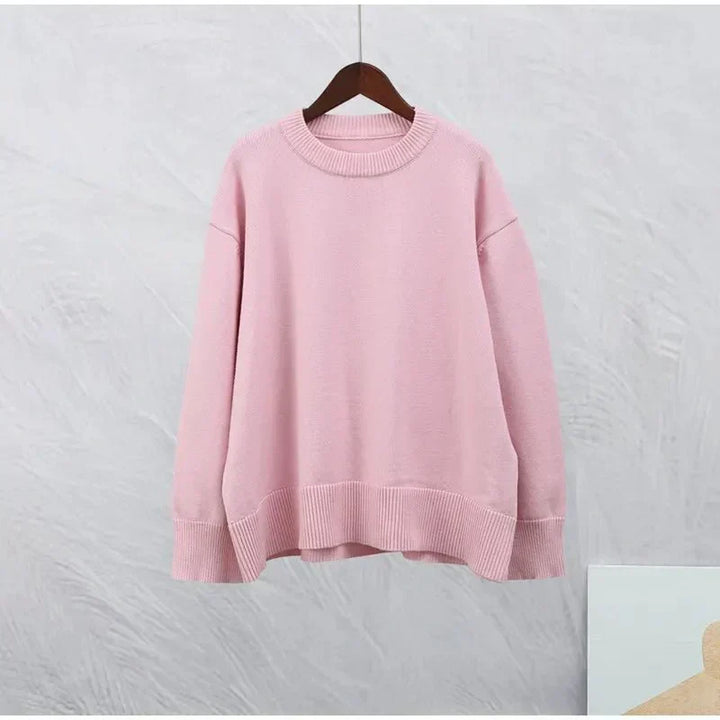 Violette | PULL ROSE À MANCHES LONGUES