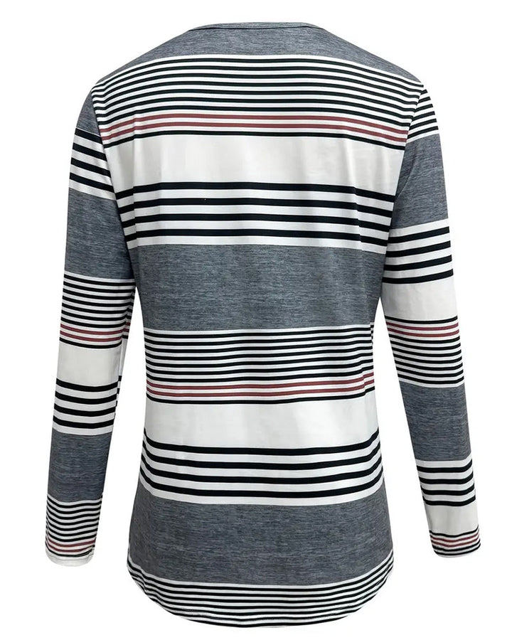 T - Shirt Avec Rayures Pour le Port Casual
