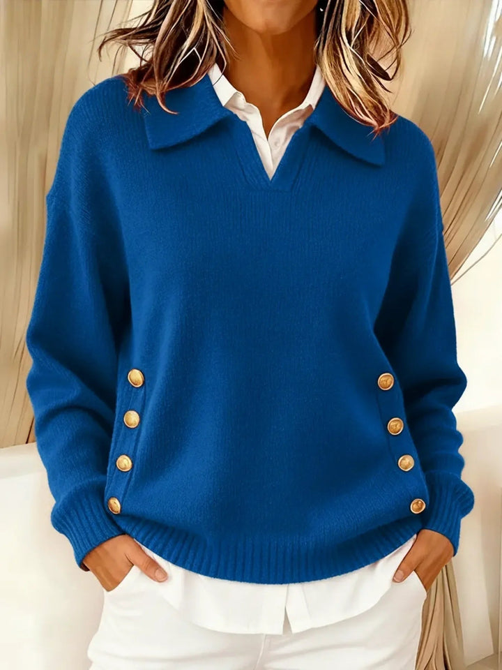 Erminia — Pull Col Polo Boutonné