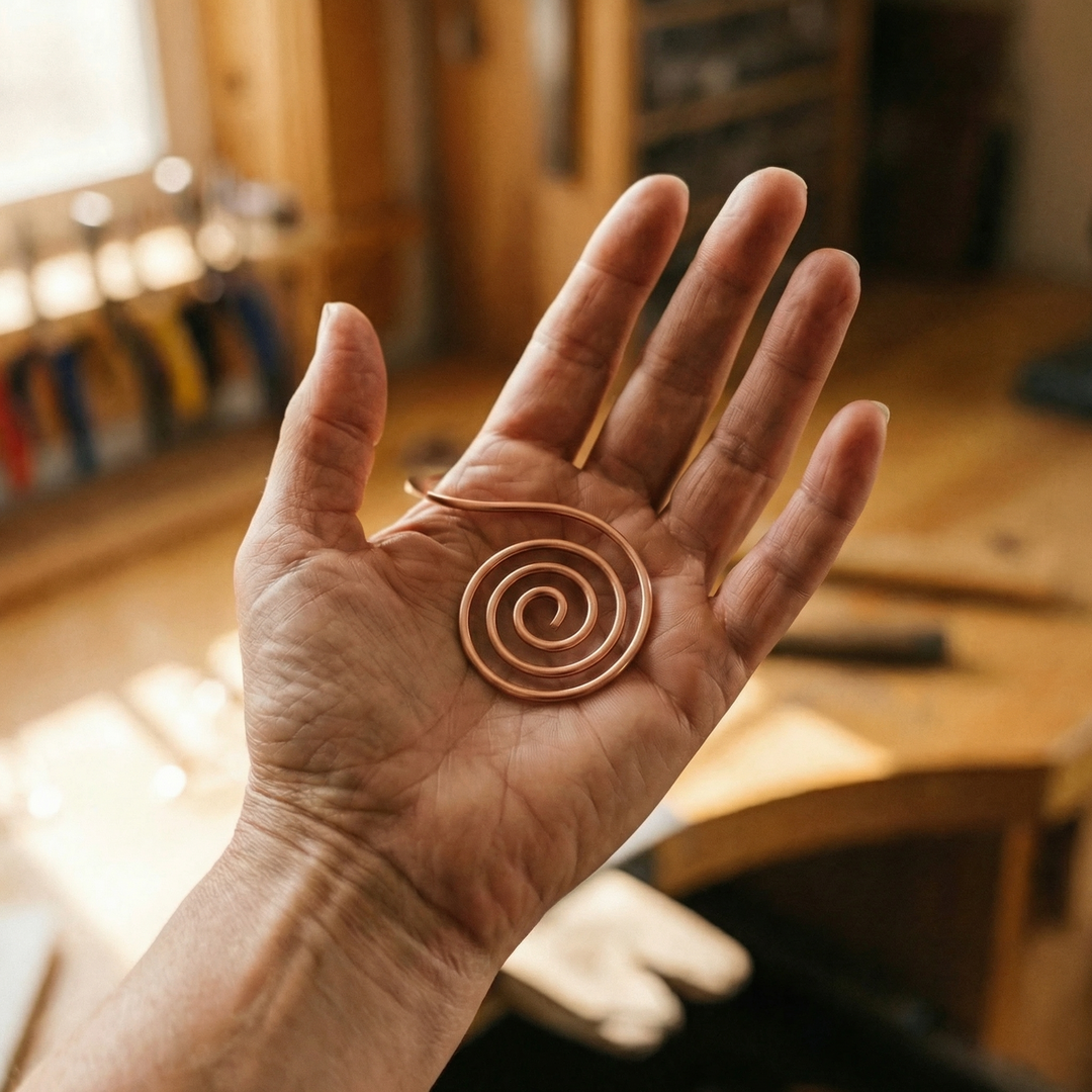 Élise Marseille Flow Spirale en Cuivre Artisanale