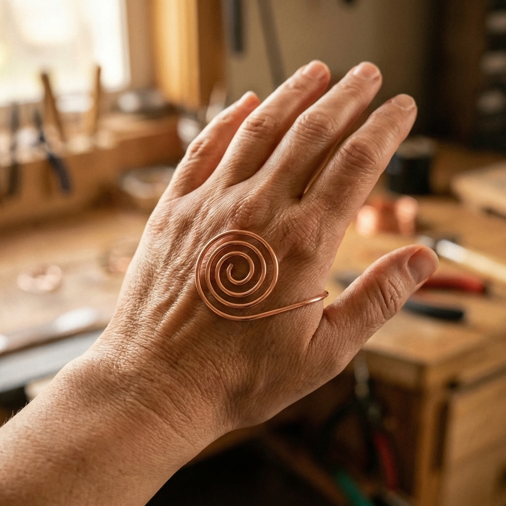 Élise Marseille Flow Spirale en Cuivre Artisanale