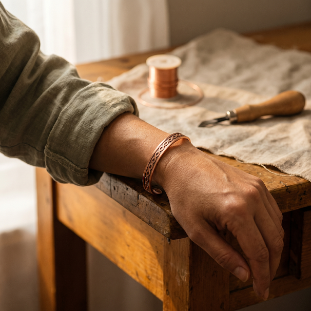 Bracelet en Cuivre Actuel de Élise Marseille