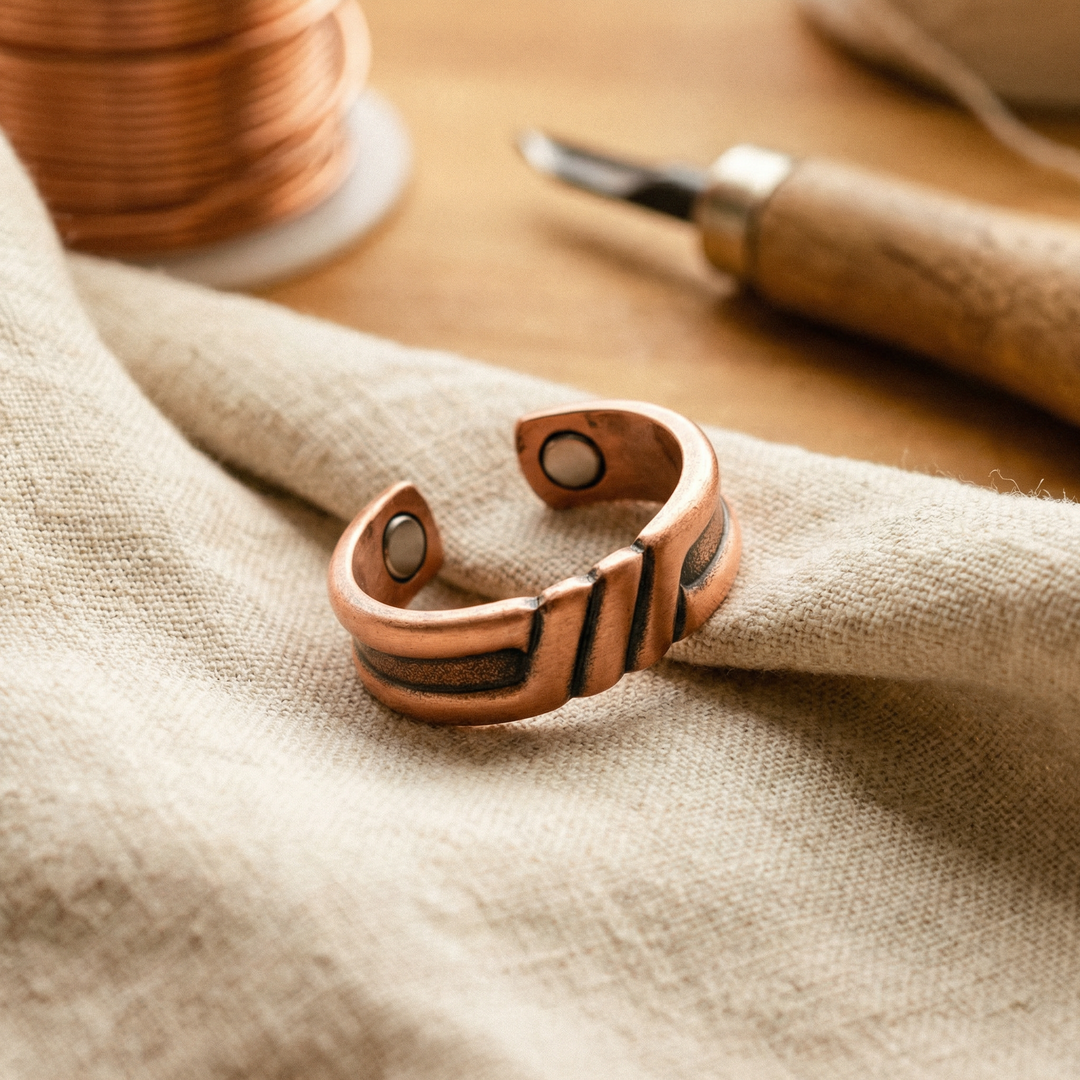 Bague en cuivre de tourbe Élise Marseille