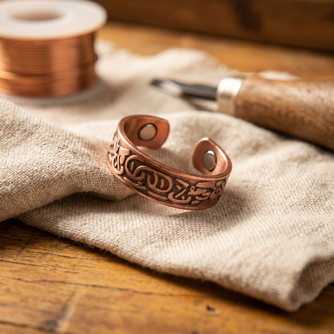 Bague en cuivre Burr de Élise Marseille