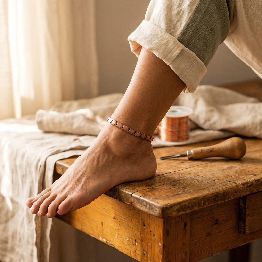 Bracelet de cheville en cuivre de Élise Marseille