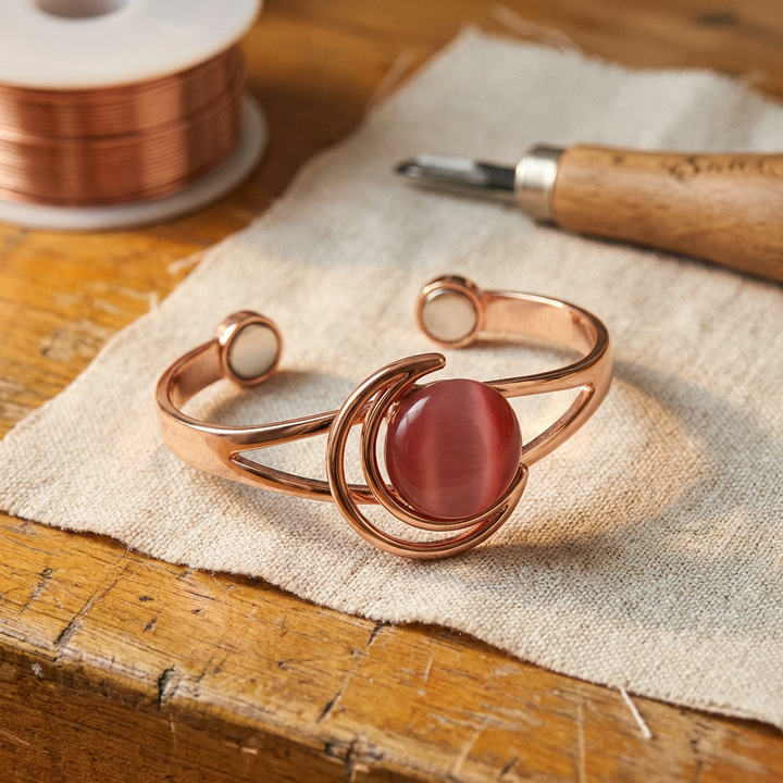 Bracelet en cuivre rose Élise Marseille Sphere