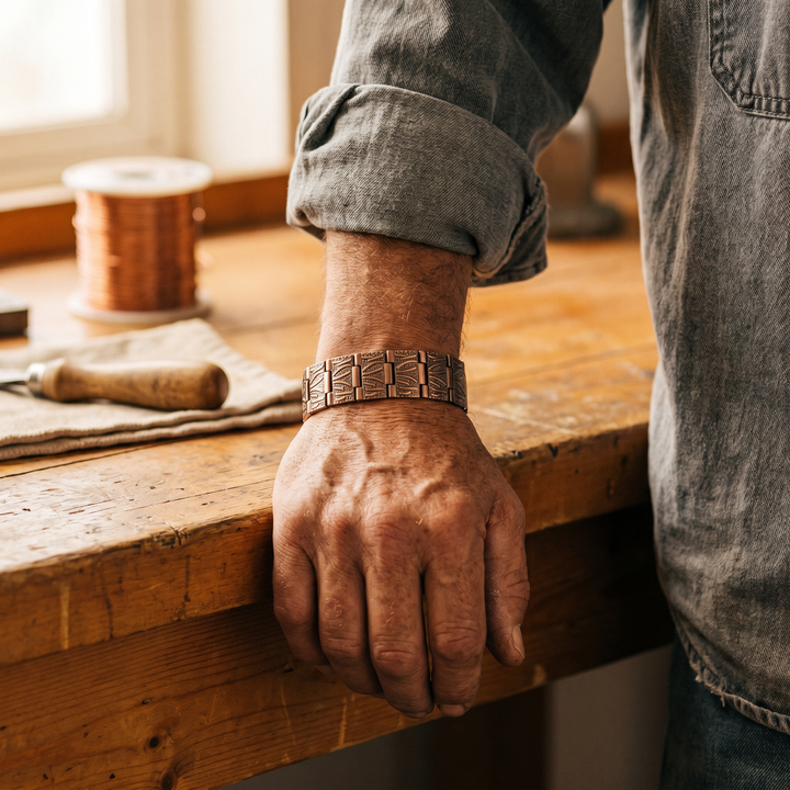 Bracelet en cuivre pour homme Élise Marseille Grit