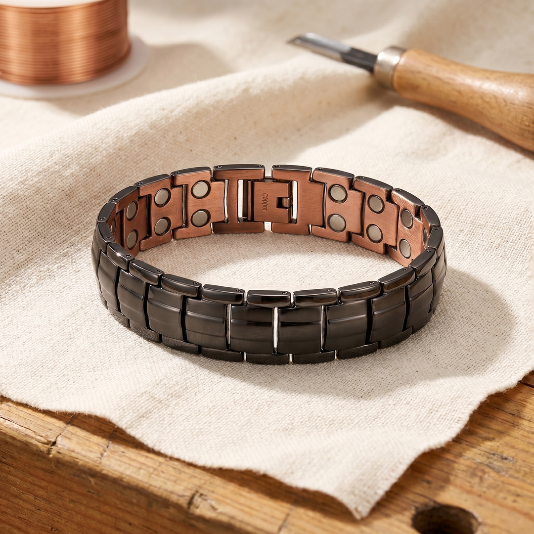 Bracelet en cuivre ocre pour homme Élise Marseille