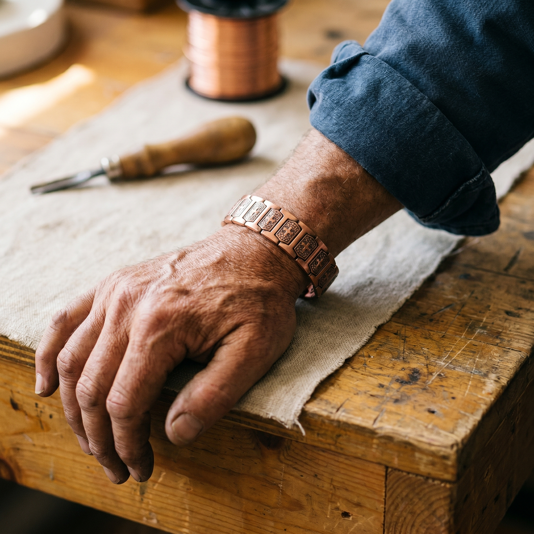 Élise Marseille Gale Bracelet en Cuivre pour Homme
