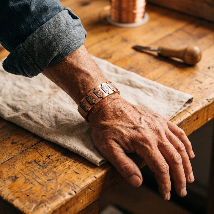Bracelet en cuivre pour homme Élise Marseille Glen