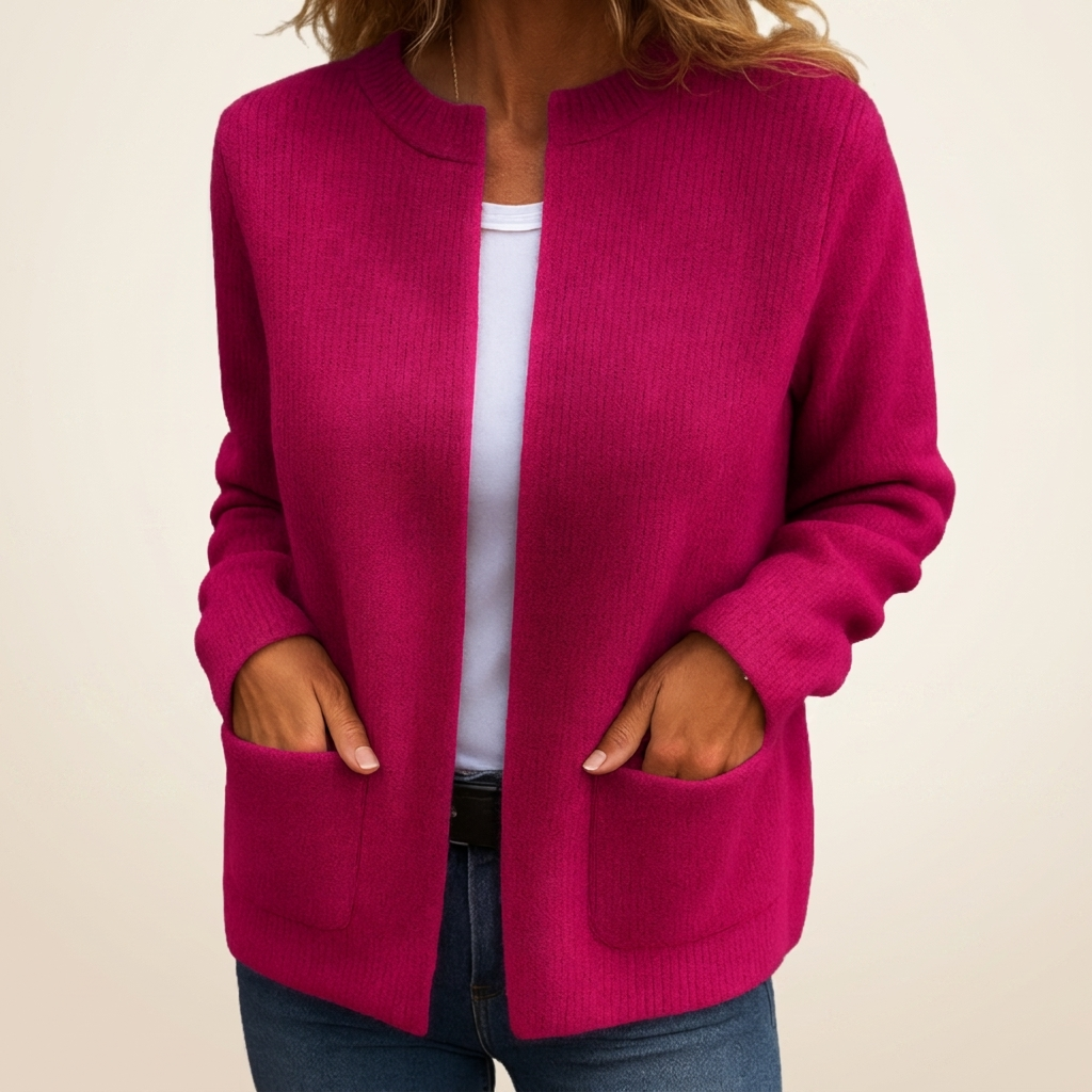 Juliette | Gilet Zippé en Maille Douce