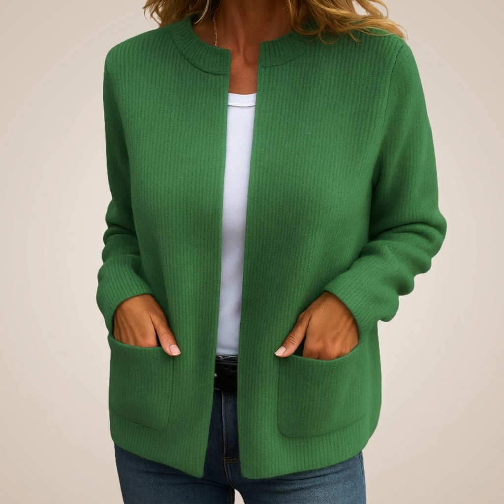 Juliette | Gilet Zippé en Maille Douce