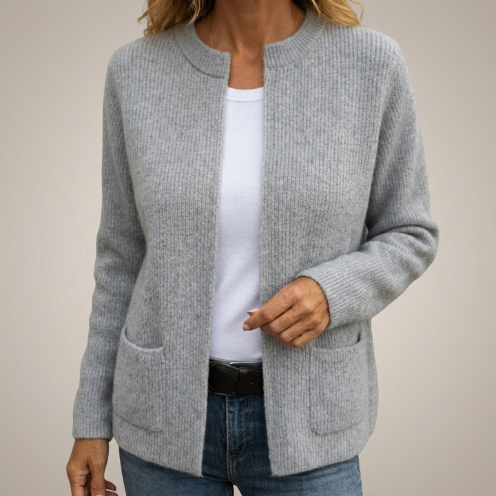 Juliette | Gilet Zippé en Maille Douce