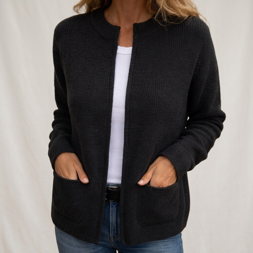 Juliette | Gilet Zippé en Maille Douce