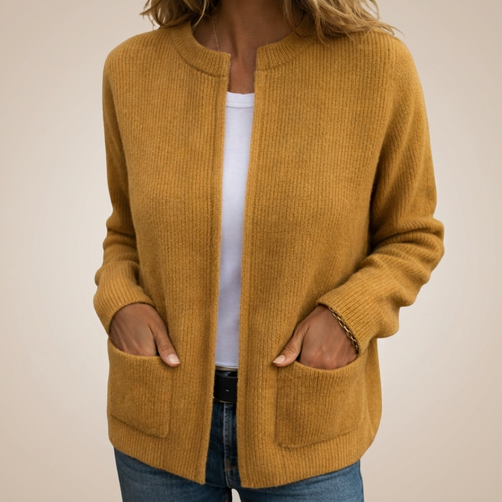 Juliette | Gilet Zippé en Maille Douce