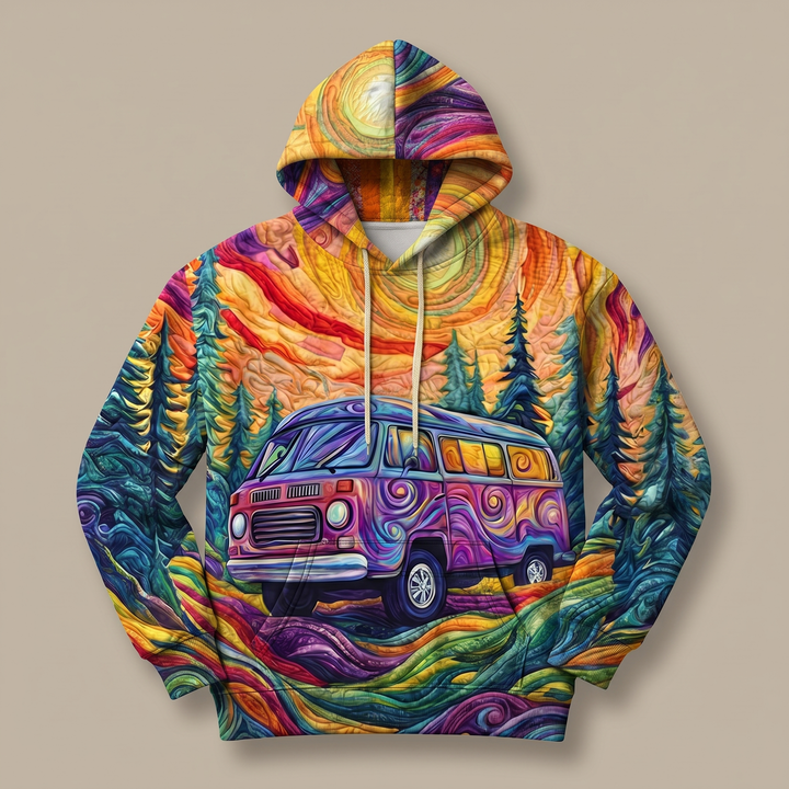 Vaneska | Sweat à capuche Y2K à imprimé soleil