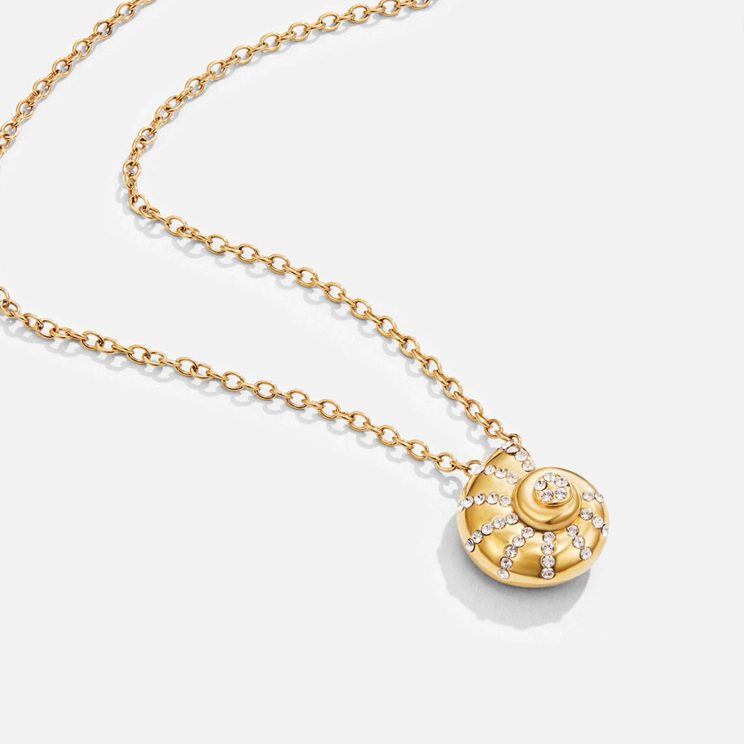 Héloïse - Collier Pendentif Coquillage en Cristal