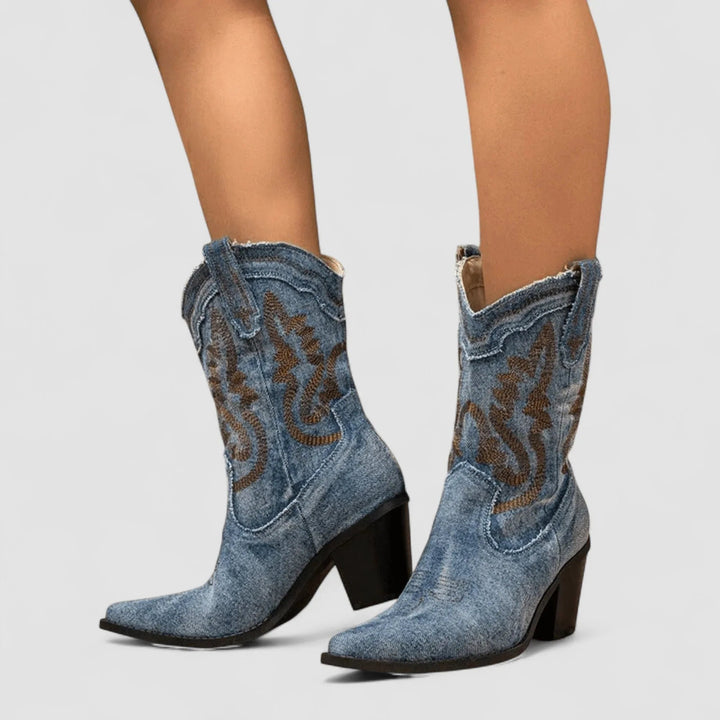 Sélène – Bottines en Denim